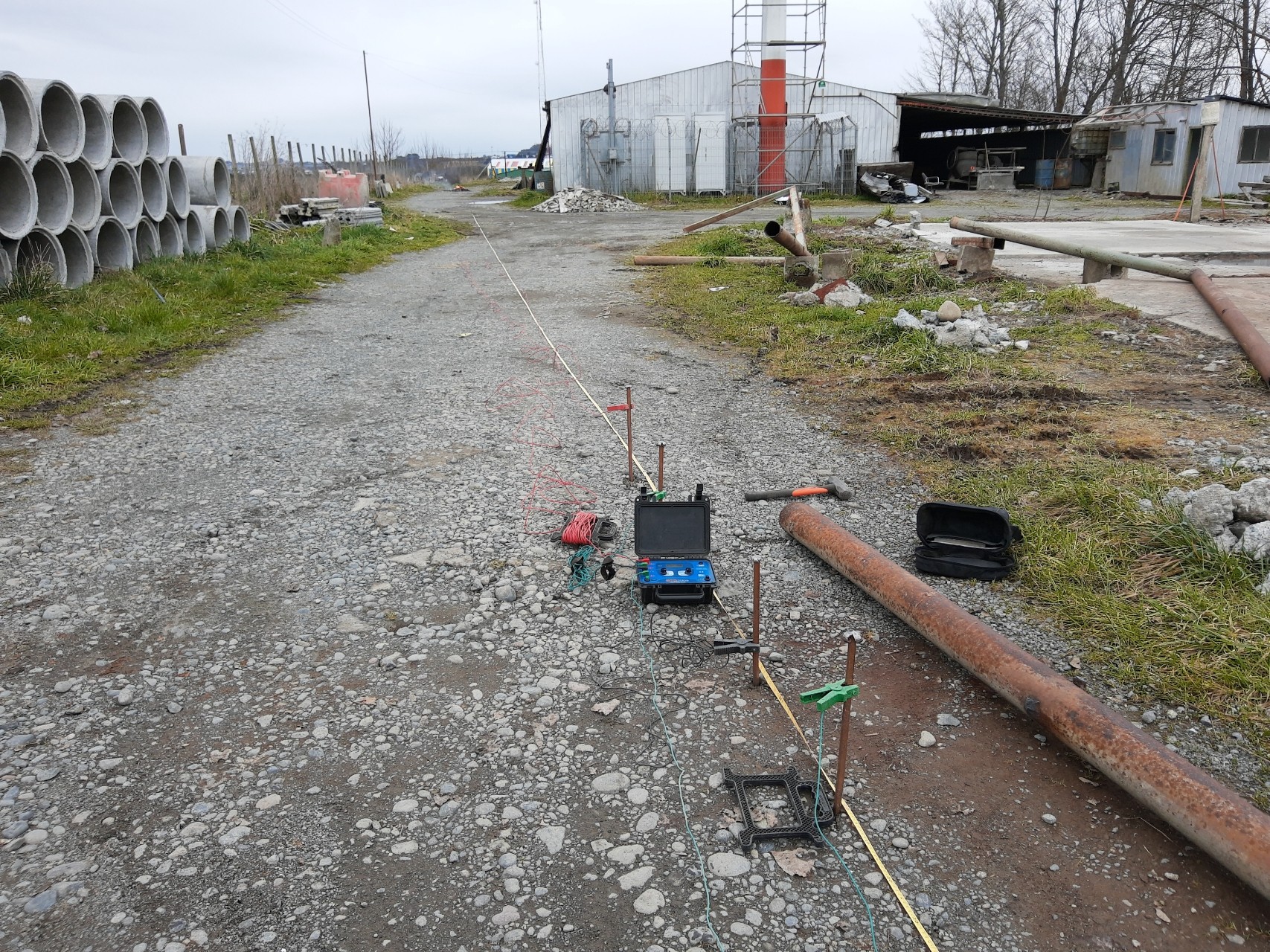 Medición de resistencia de puesta a tierra conforme RIC SEC realizada por JGV Ingeniería Eléctrica